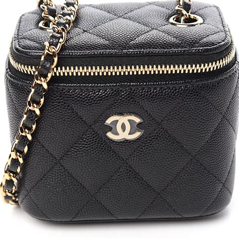 chanel vintage caviar quilted mini vanity bag|chanel caviar bag On Sale .